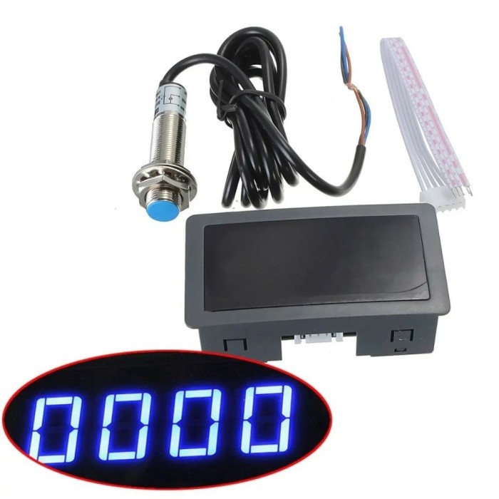 Digital LED Tachometer RPM Meter & Proximity Switch Sensor NPN