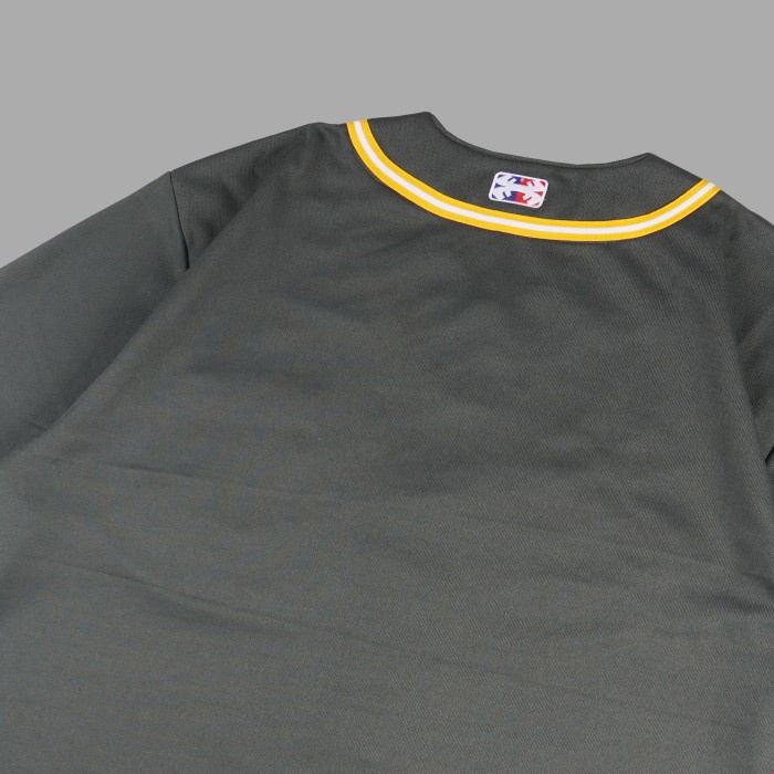 HIGHEST KEMEJA PENDEK PRIA BASEBALL UKURAN BIG SIZE JUMBO PRIA DRYFIT WARNA GREY OLAHRAGA HIGHESTWORLD HGB22