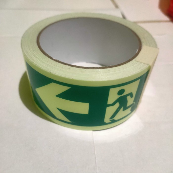 

Sticker Fosfor (Glow Tape) Glow In The dark Stiker 5cm x 10mtr - panah kiri