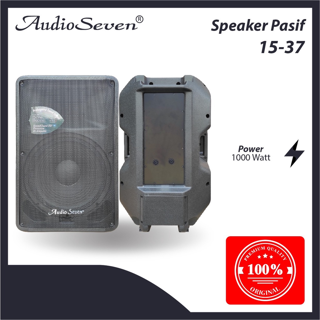 Speker Pasif Audio Seven 15-37 / 15 37 1000W 2 Buah 15 Inch Original