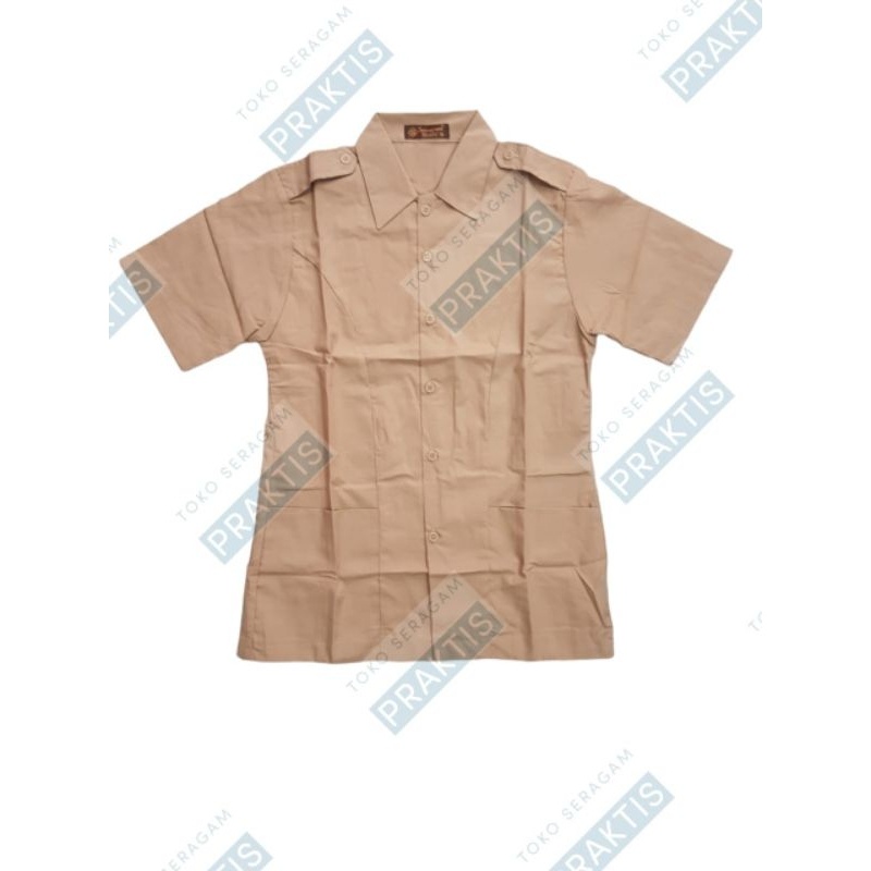 Baju Seragam Pramuka Pembina Wanita | Seragam Pramuka Pembina Lengan Pendek SMA Pembina SERAGAM.PRAK