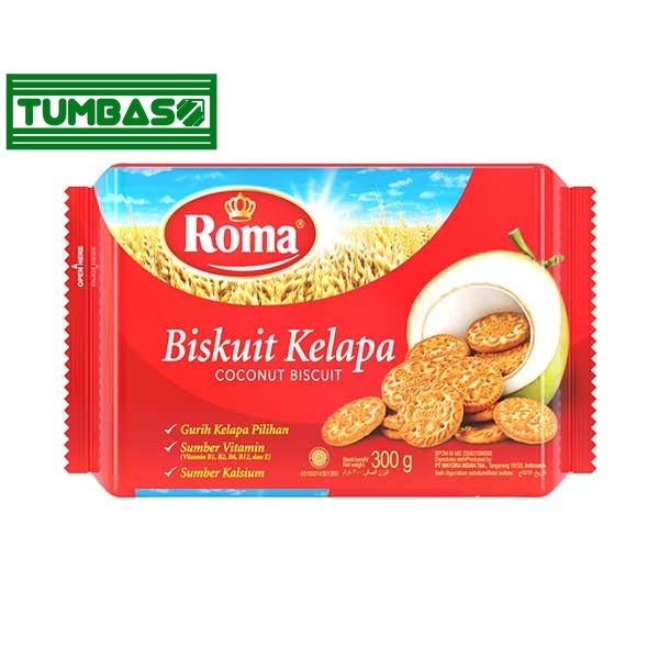 

Tumbaso ROMA BISCUIT KELAPA 300 GR - BISKUIT