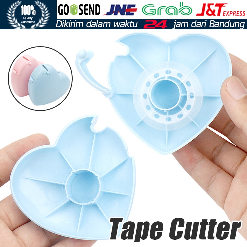 

Dispenser Tape / Tape Cutter Berbentuk Hati / Tape Cutter Tempat Solasi / Holder Eyetape Micropore Bentuk Love Dan Bulat