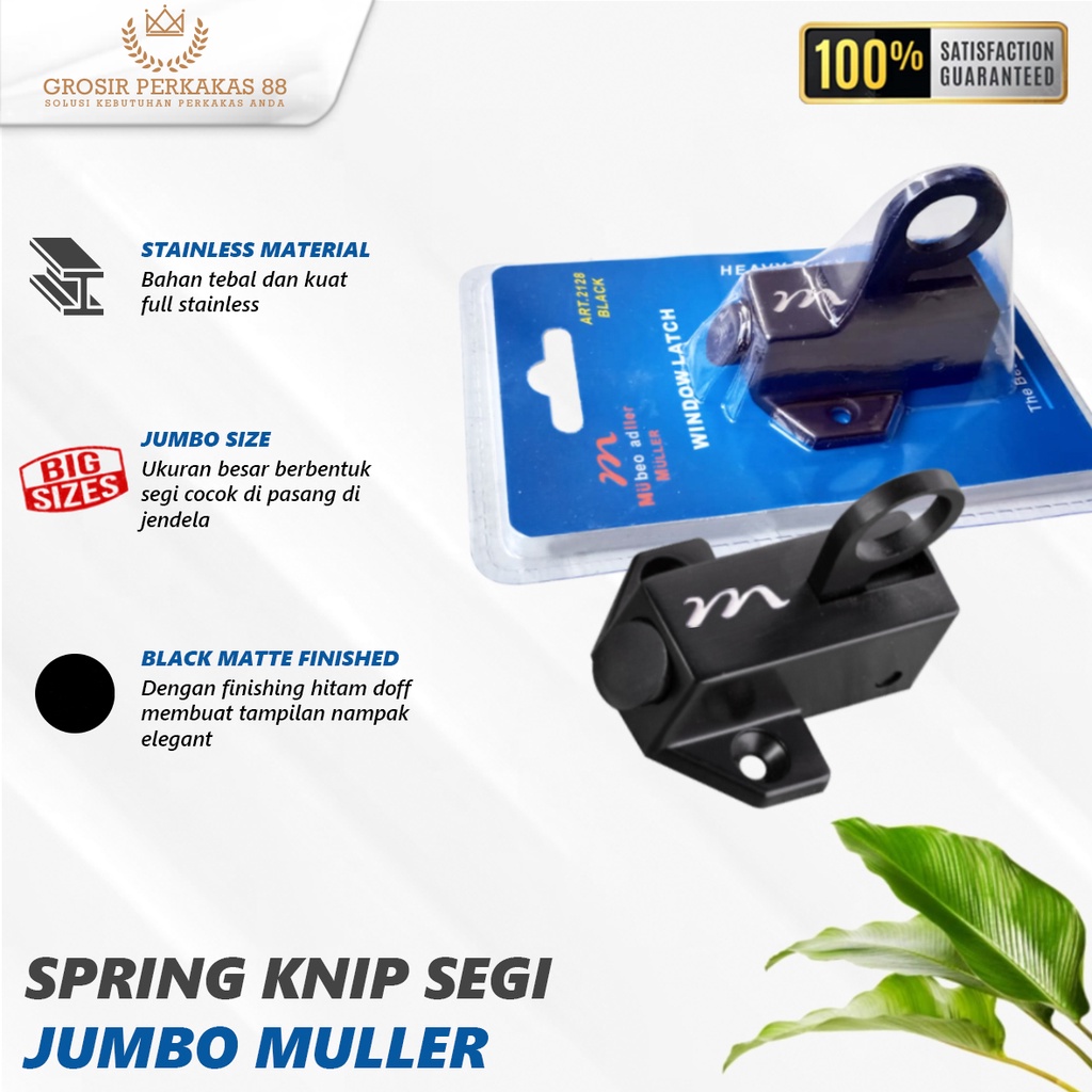 Grendel Jendela Pengunci Gerendel Cendela Spring Knip Knife Muller