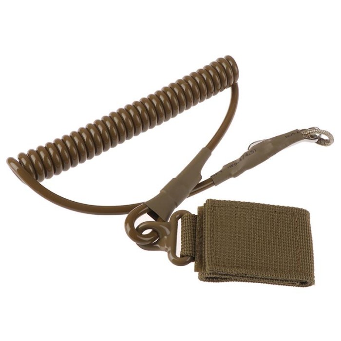 MN Tactical Pistol Safety Lanyard - Tali Sling Spring Pengaman Handgun AEG GBBR PCP