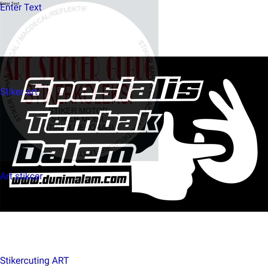 CUTING STICKER KACA SAMPING MOBIL/CANTER Toko art stiker