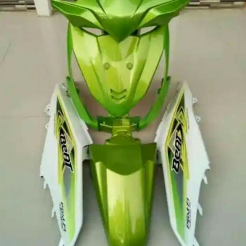 Full Body Bodi Halus Beat FI 2012 2013 2014 Warna Hijau Ijo Plus Striping
