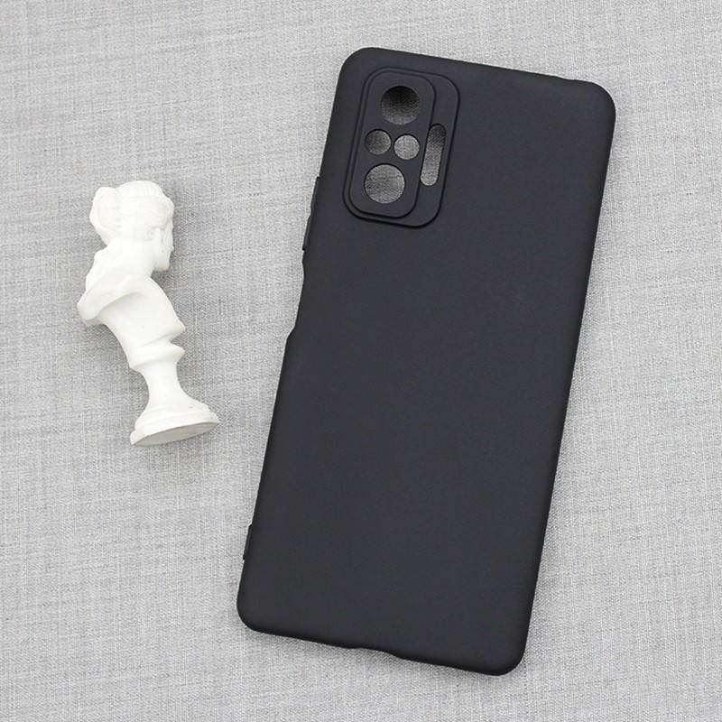 EllaStuff Xiaomi Redmi Note 10 / Note 10S Case Softcase Black Matte Case Casing Xiaomi Redmi Note 10