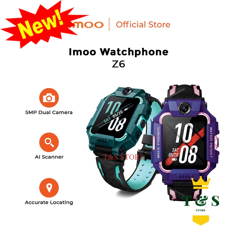 IMOO WATCH PHONE Z6 WATERPROOF SMARTWATCH Garansi Resmi Original Indonesia
