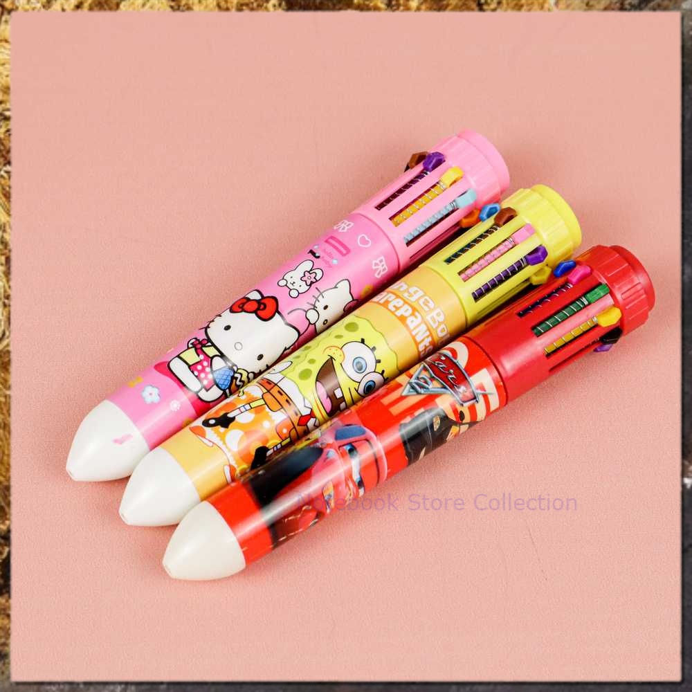 

Notebook Store Collection Pena Ballpoint Multi Warna 10 Color Pen 1 PCS