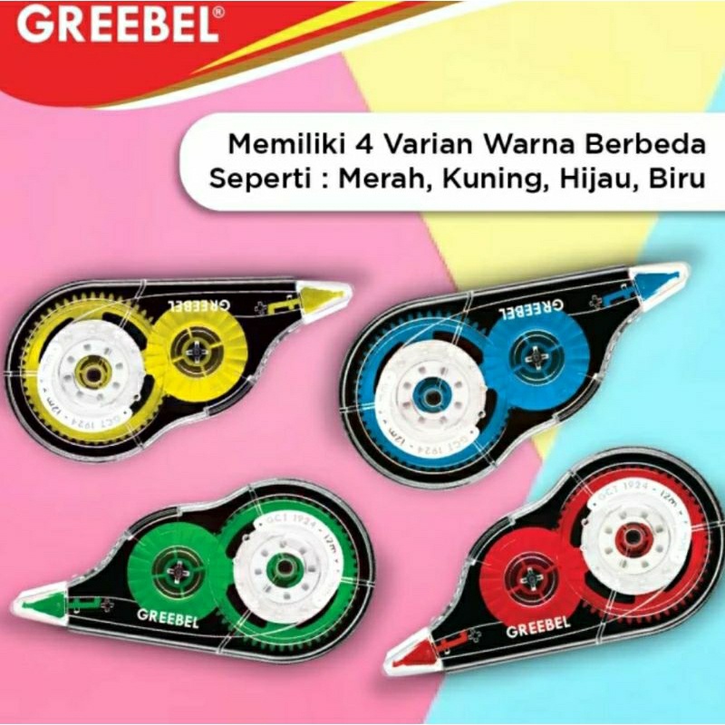 

Correction Tape Greebel 8M tip ex kertas tipe x trondol roll