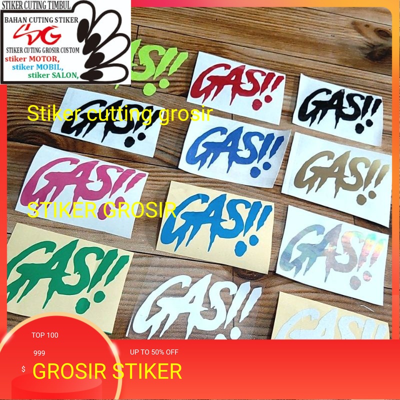 Stikercuting GAS STIKER GASS BODY TANGKI MOTOR STIKER HEREX MATIC LAPTOP GAS