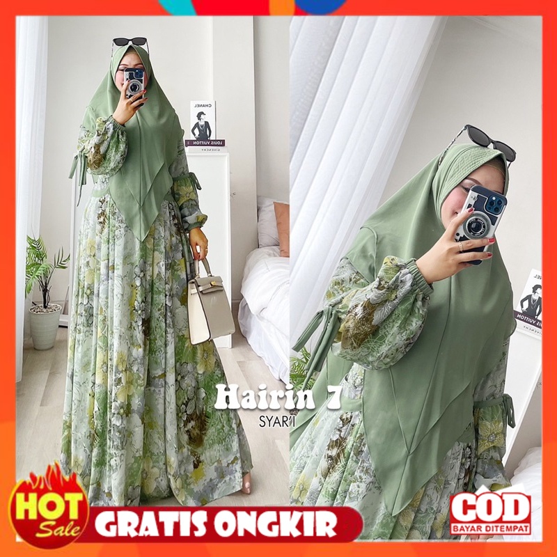 KAIN ADEM HALUS TEBAL / Humaira99 Gamis syari Jumbo Hairin vol 7 matt ceruty babydoll printing Gamis