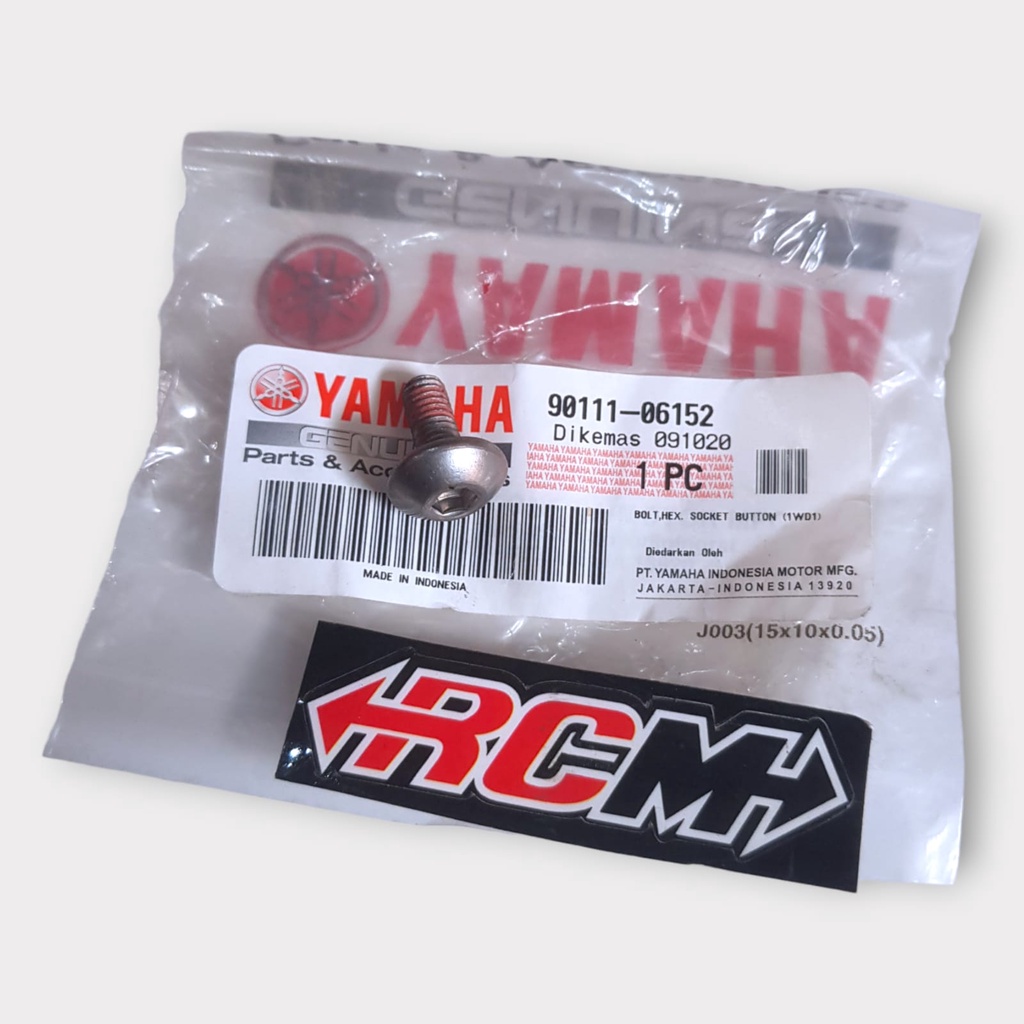 90111-06152 BAUT BOLT SCREW TUTUP TAMENG PELINDUNG PROTEKTOR COVER KNALPOT MUFFLER MUFLER R25 R 25 1