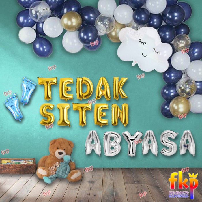 FUN KIDS PARTY Paket Dekorasi Tedak Siten /Tedhak Siten/Turun Tanah
