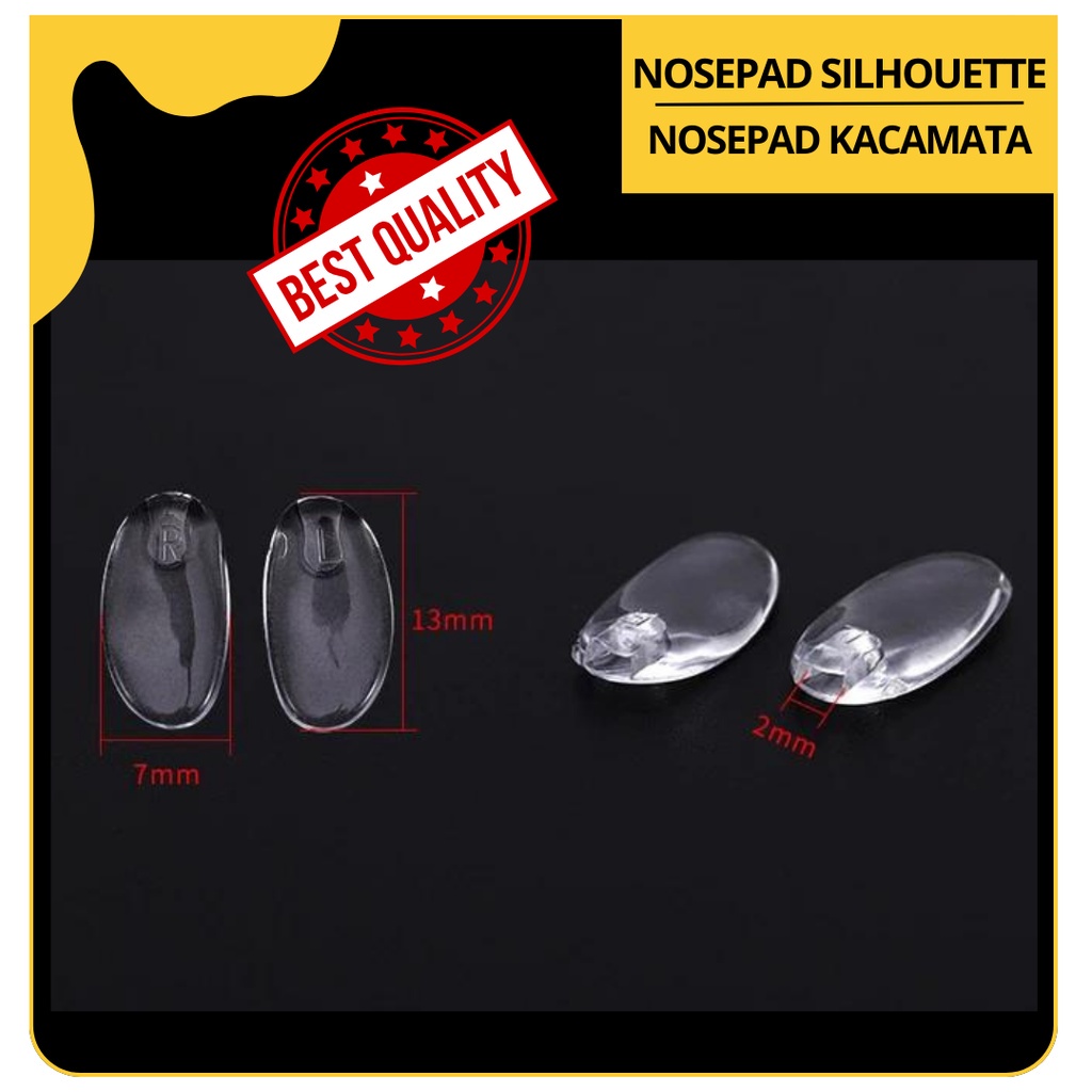Aksesoris Kacamata Silikon Nosepad Silhouette - Termurah [NPSIL]