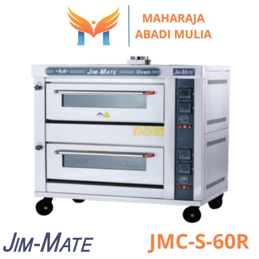Oven Gas Deck 2 Deck 4 Tray Jim-Mate Jmc-S-60R Gas Deck Oven 2 Deck 4 Tray