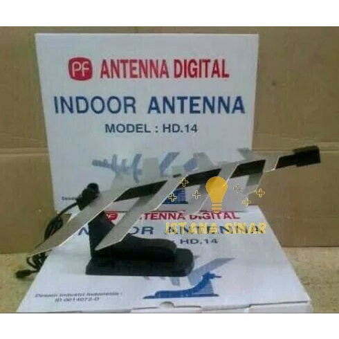 ANTENA TV DIGITAL INDOOR TERBAIK HD.14 / ANTENA DALAM / ANTENE