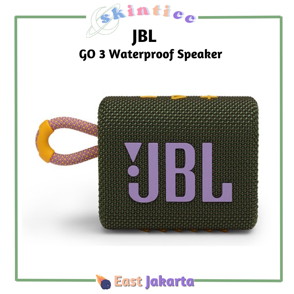 JBL Go 3 Portable Bluetooth Speaker Black Blue Green Yellow Red Teal Pink Green White Orange Grey Sq