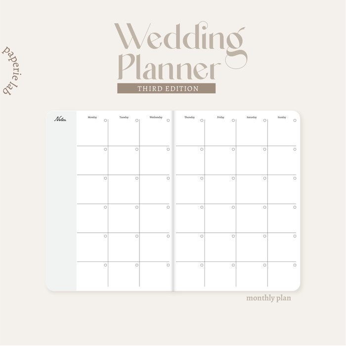 

MURAH- The Wedding Planner by Paperielab - ivory, Custom Initial- 1.2.23