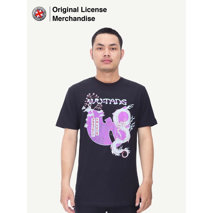 Kaos Baju Band Musik Pria Wanita Katun Motif Import WU TANG CLAN Original Dragon Bonsai