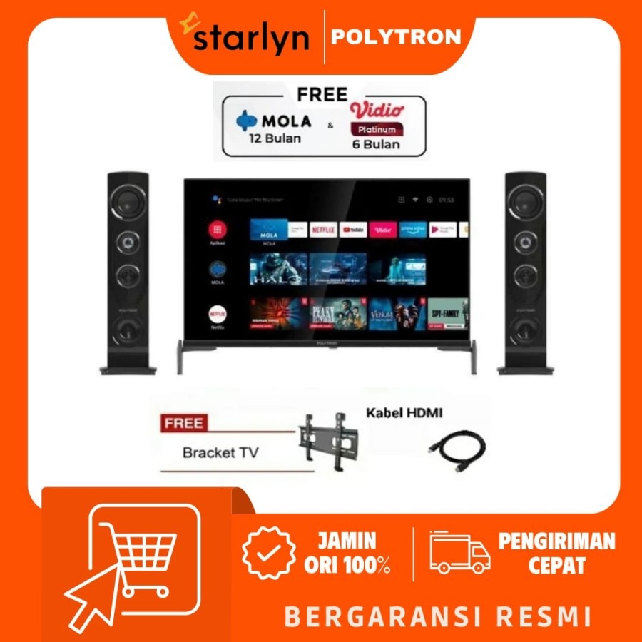 LED POLYTRON SMART ANDROID PLD TV 32 INCH 32TAG5959 / 32TAG5959