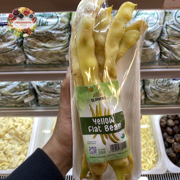 

Yellow Flat Bean Fresh | Kacang Pipih Kuning 250 grm