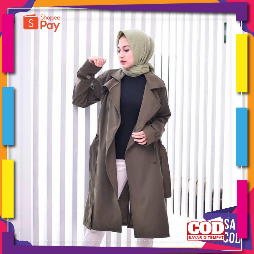 PREMIUM KOREAN STYLE / Blazer Wanita Korea Panjang Kerja Bahan Baby Canvas Blazer Wanita Outer Premi