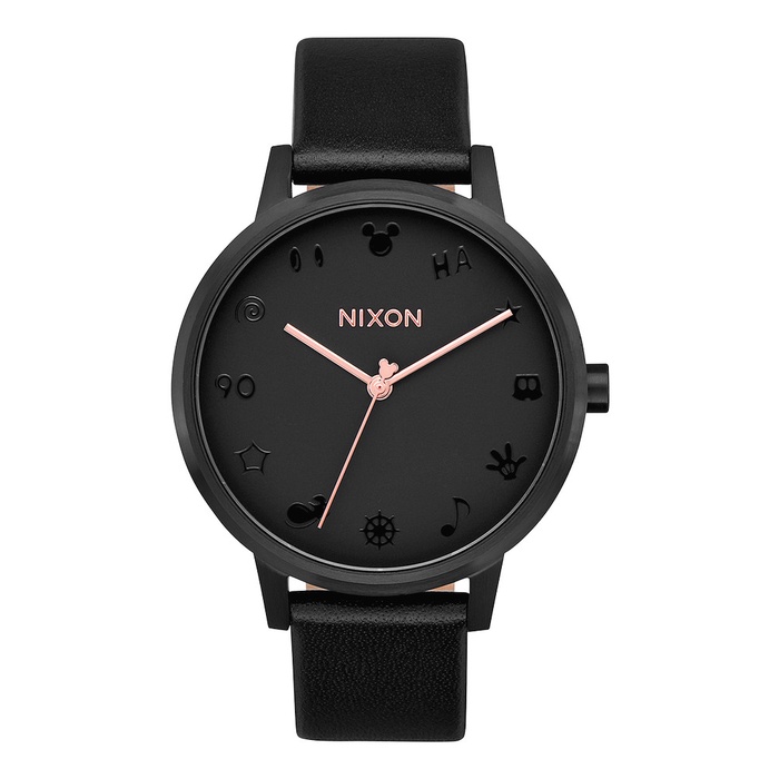 Original 100% NIXON A1083096 KENSINGTON ALL BLACK ROSEGOLD MICKEY Jam Tangan Unisex Garansi Resmi 2 