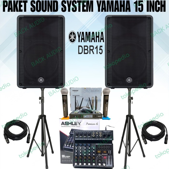 DISTRIBUTOR PAKET SOUND SYSTEM SPEAKER YAMAHA DBR 15 AKTIF SOUND CAFE DAN RESTO