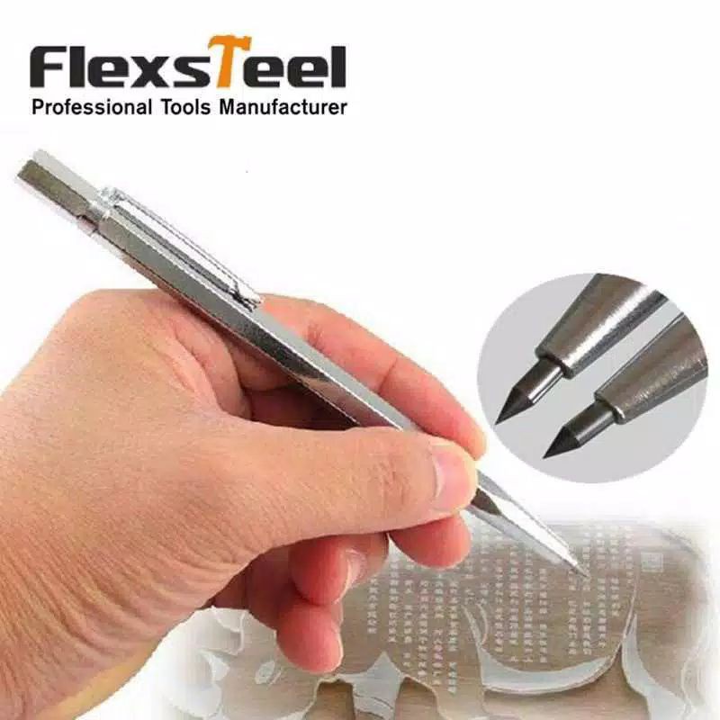 

Flexsteel Pena Ukir Metal Engraving Pen Tungsten Carbide Tip