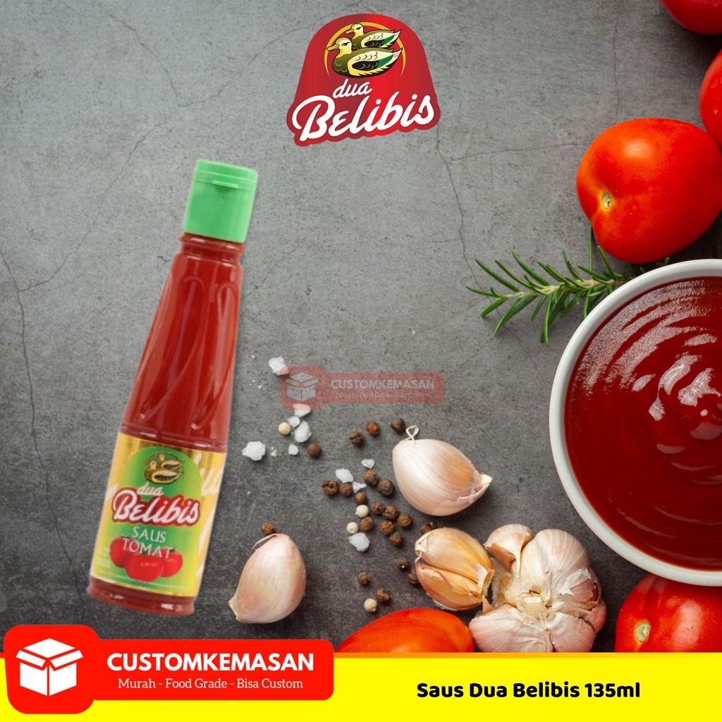 

Saus Tomat Dua Belibis / Saus Botol Saus Tomat 135ml / Saus Kemasan Botol / Saus Dua Belibis Saus Tomat