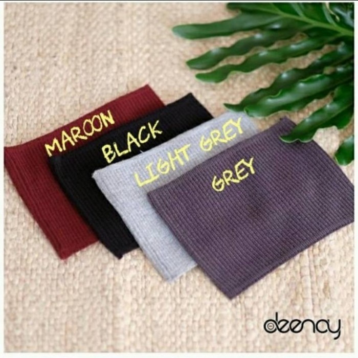 INNER BANDANA RAJUT-CIPUT DEENAY KNITTED MOTIF SALUR - Dusty Pink