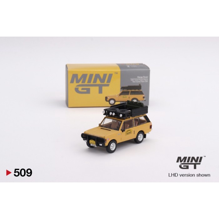 Diecast MINIGT MINI GT NO 509 Range Rover 1982 Camel Trophy Papua New Guinea Team USA