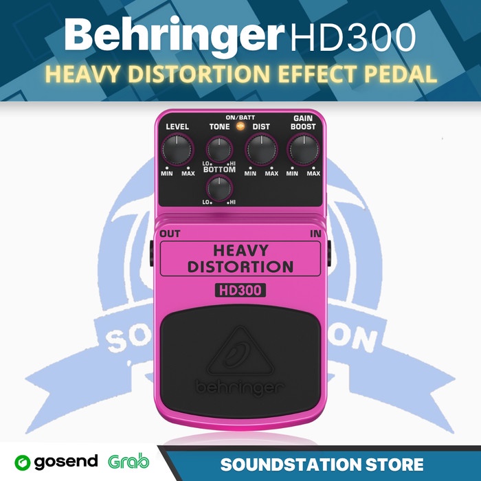 Behringer HD300 Heavy Metal Distortion Effects Pedal - Efek Gitar