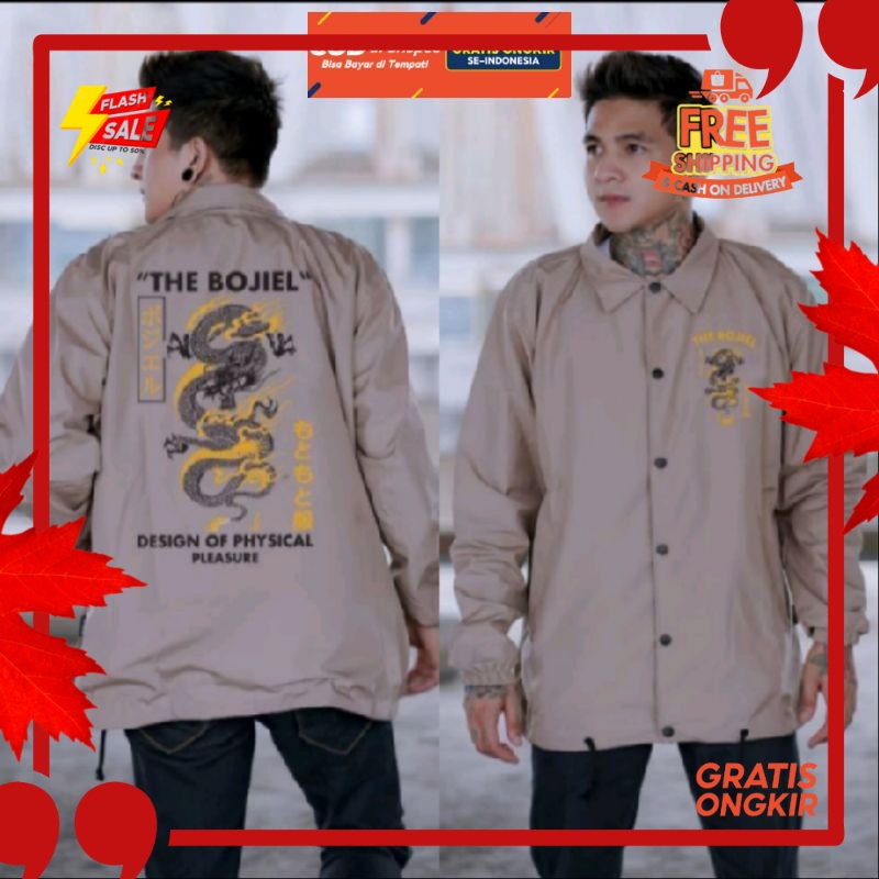 OUTFIT JKT48 TERBARU NEW ERA //JAKET COACH PRIA JUMBO  XXXL DISTRO BANDUNG WINDBREAKER - JACKET PARA