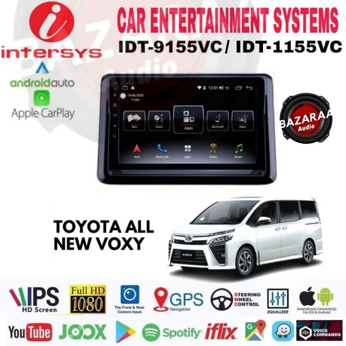 Head Unit Android INTERSYS 10 Inch TOYOTA VOXY + Socket PNP