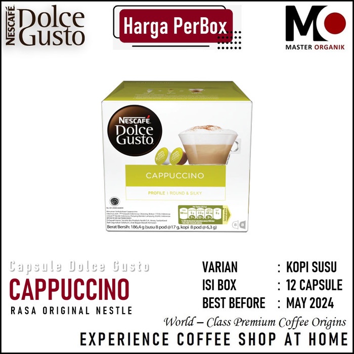 

CAPSULE NDG NESCAFE DOLCE GUSTO 6 RASA ORIGINAL NESTLE | BOX - CAPUCCINO-MAY24