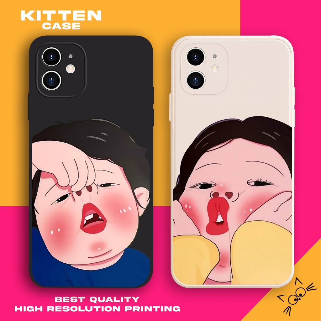 Case Oppo A5S A17 A18 A57 A15 A16 A12 A38 A54 A55 A58 A78 RENO5 RENO8T RENO7 KT368 Couple Girl Boy K