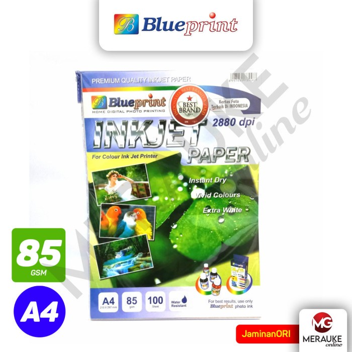 

Kertas Foto BLUEPRINT Inkjet A4 85gsm 100s
