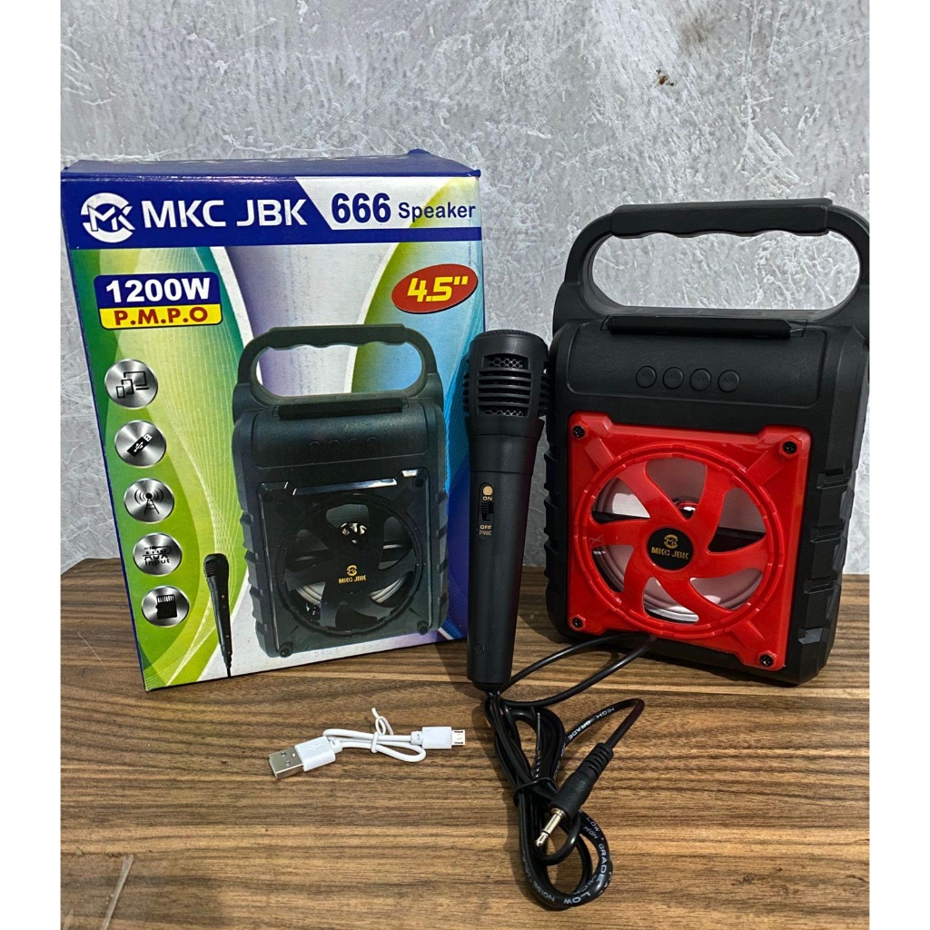 SPEAKER BLUETOOTH BASS JBK 666 NIRKABEL BLUETOOTH SPEAKER KREATIF AUDIO KECIL