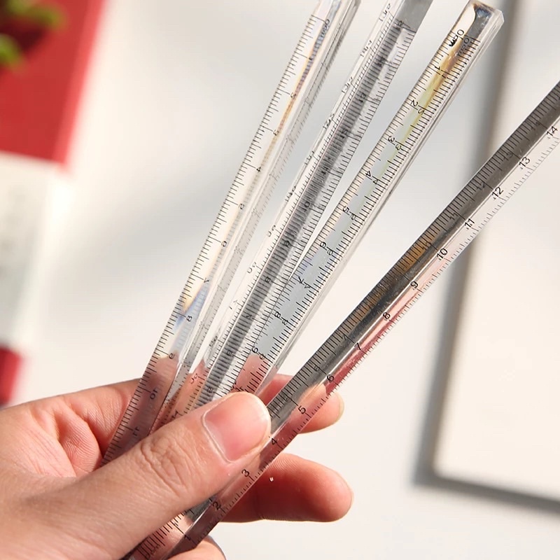 

Penggaris Segita Transparent / Triangle Ruler / Penggaris Segitiga Transparan / Penggaris Minimalis / Penggaris Sekolah / Penggaris Belajar / Penggaris 15cm & 20cm -YuanYuanMall