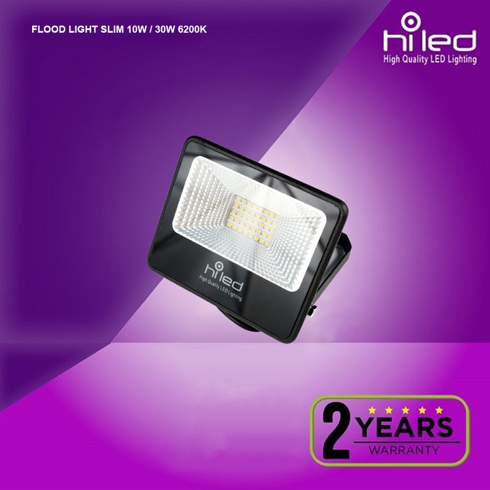 HILED / FLOOD LIGHT SLIM / 10Watt 30Watt / 6000K / Hemat Listrik