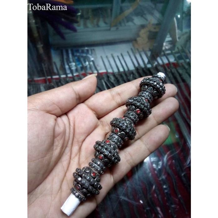 

Cincin mendak keris perak tumpuk antik
