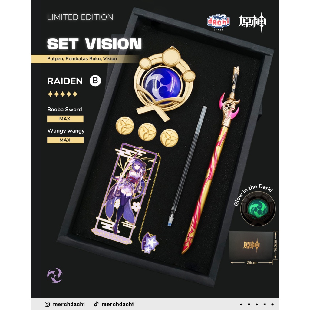 

Set Vision Pulpen Pembatas Buku Raiden C Back to School