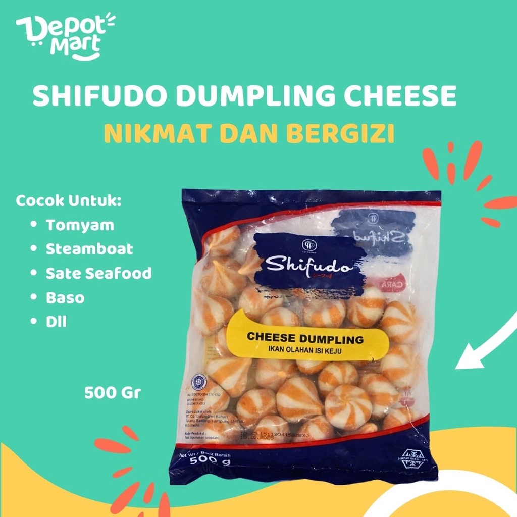 

Shifudo Dumpling Cheese 500 Gr - Bahan Sate Seafood, Tomyam, Steamboat Depot Mart