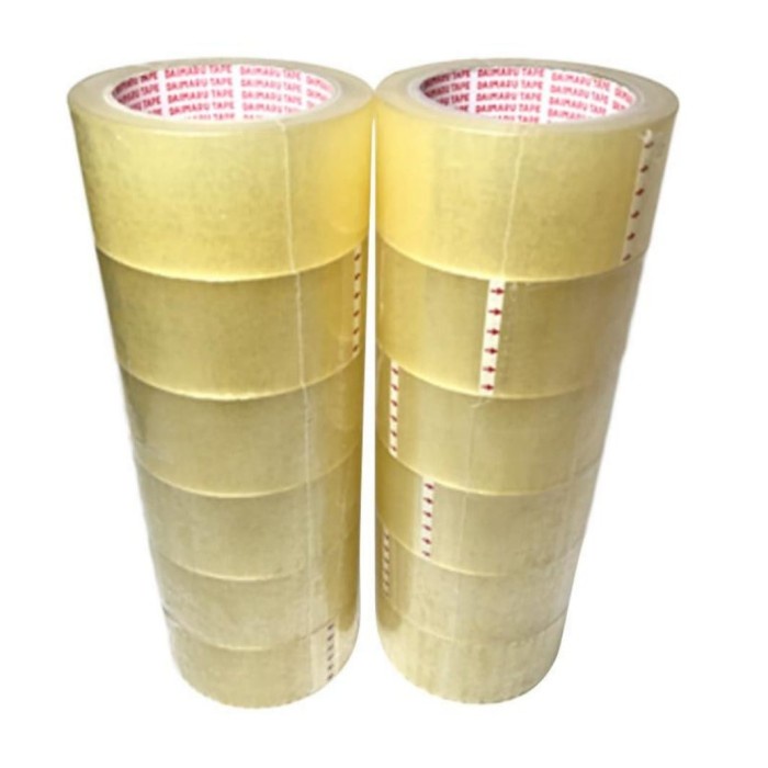 

Lakban Daimaru Tape Isolasi Bening 2 inch x 90 Yard