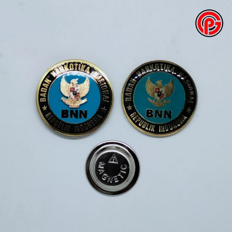 Best Seller Pin BNN RI / Pin Badan Narkotika Nasional RI / Pin BNN Etching / Pin BNN Resin
