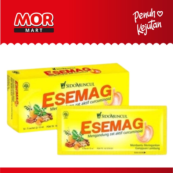 

SIDO MUNCUL Esemag Mint Cair 5x10ml Obat Lambung