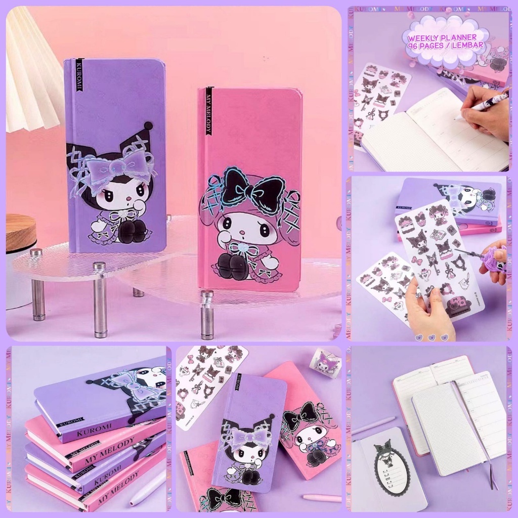 

PROMO - WEEKLY PLANER MEMO | BUKU TULIS DIARY JOURNALING ISI 96 LEMBAR | MOTIF KUROMI MIDNIGHT MY MELODY PINK | BUKU PLANNER | MEMO WEEKLY | VIRAL DAN LUCU | BUKU PLANNER MEMO | KUROMI MY MELODY | NOTEBOOK
